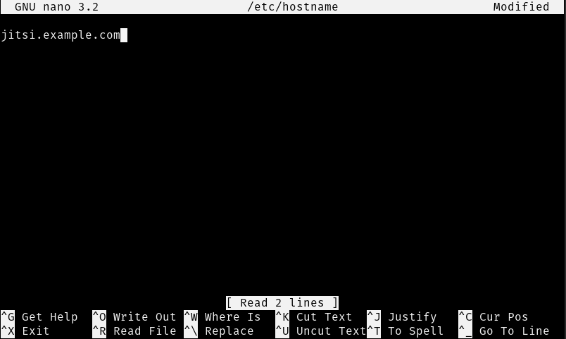 Update VPS hostname file