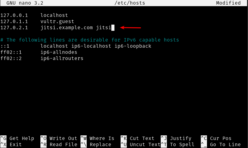 Update VPS hosts file